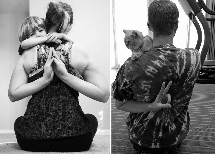 Single Guy Recreates His Twin Sister’s Baby Photos Using A Cat 7